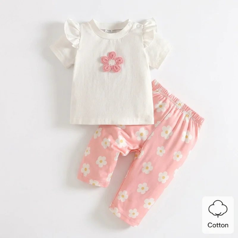 Conjunto de Flores para Bebé