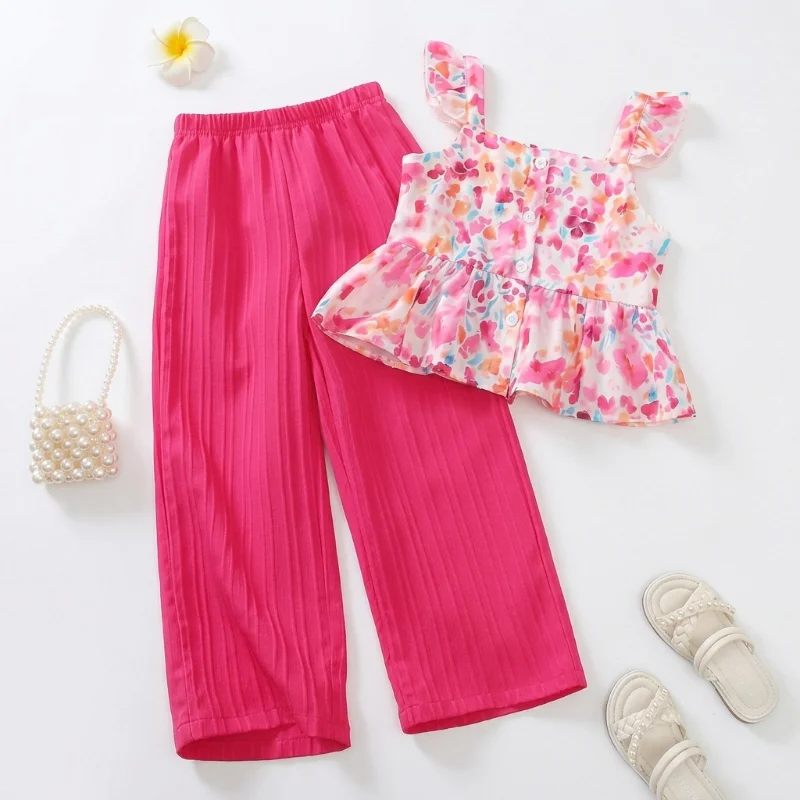 Conjunto de Flores con Pantalón