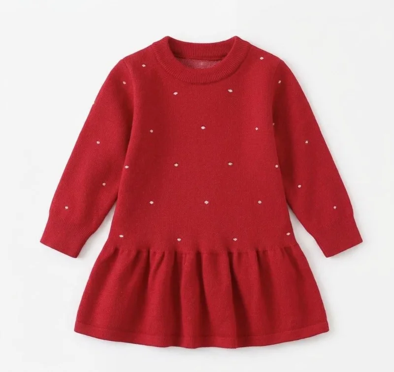 Vestido Rojo de Puntos