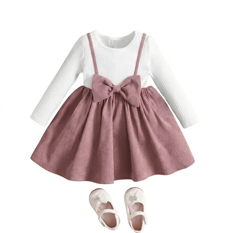 Vestido Tipo Jumper con Lazo