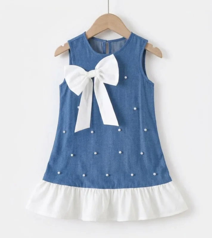 Vestido de Perlas con Lazo