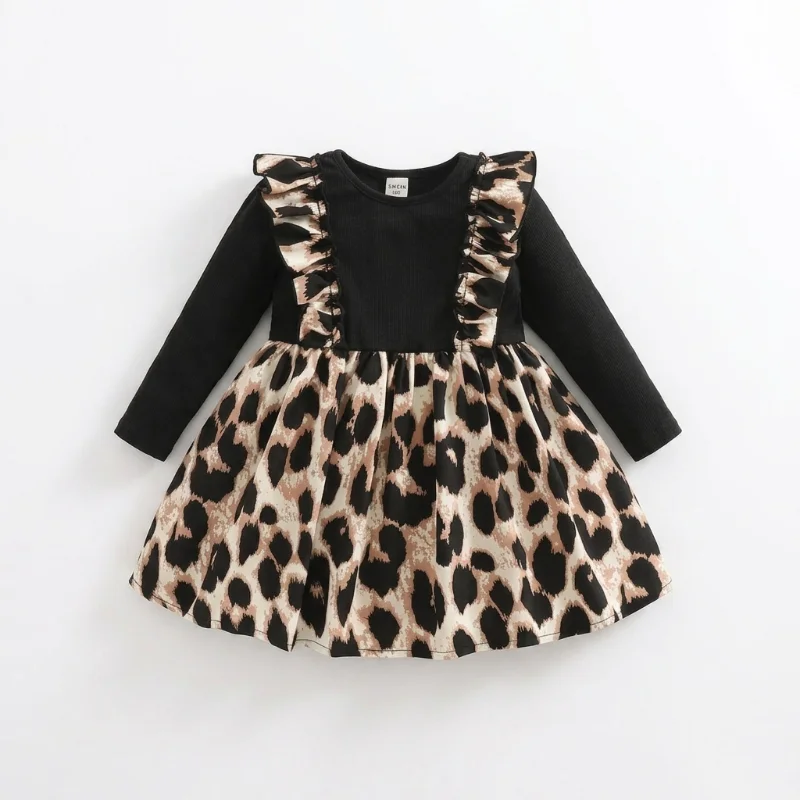 Vestido Tipo Jumper de Animal Print