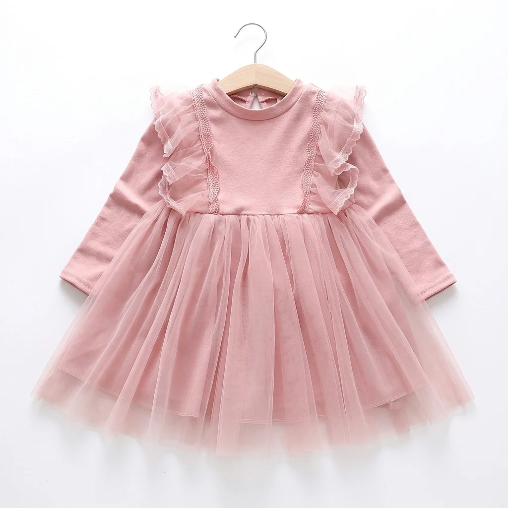 Vestido con Manga Unicolor
