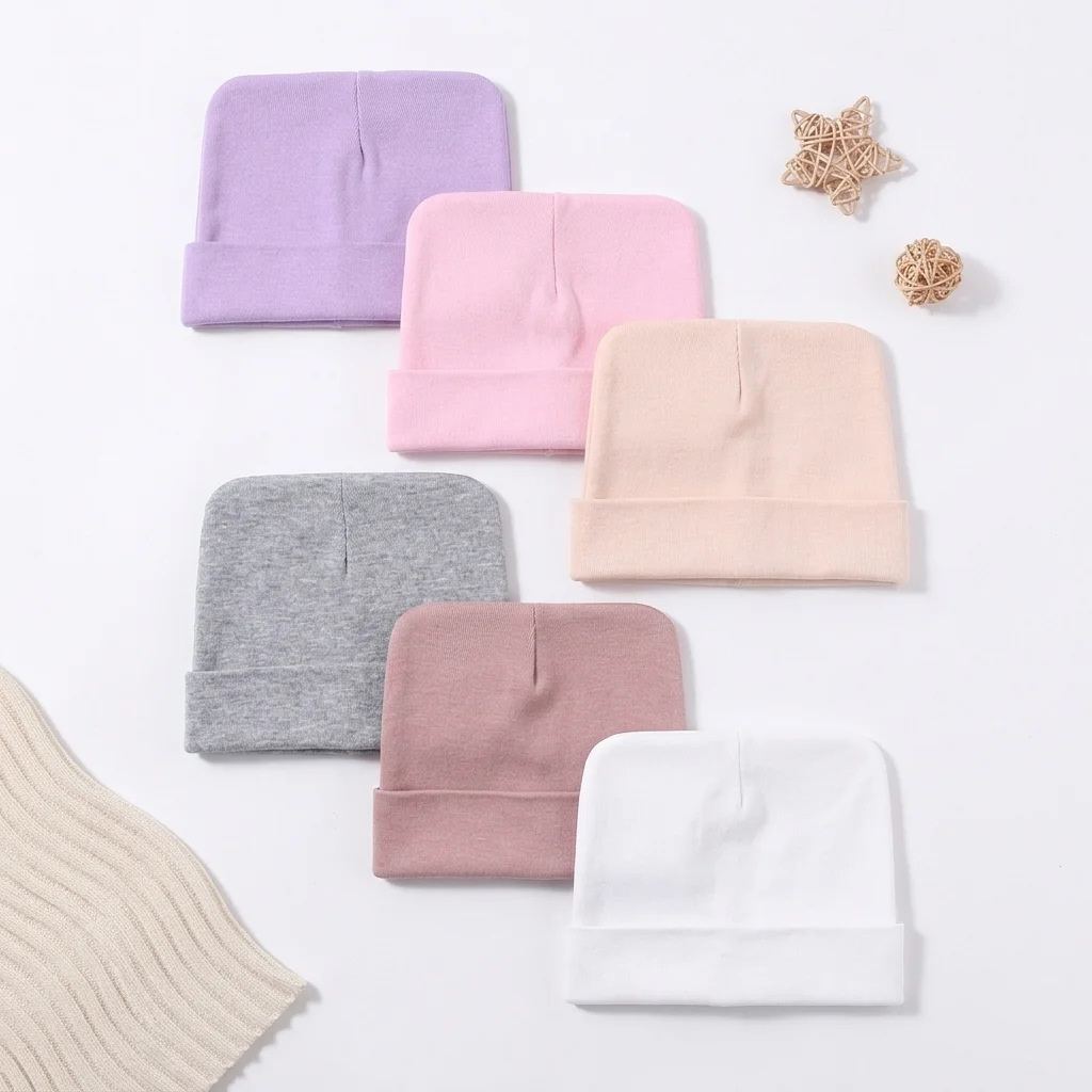 Set de 6 Gorros de Algodón