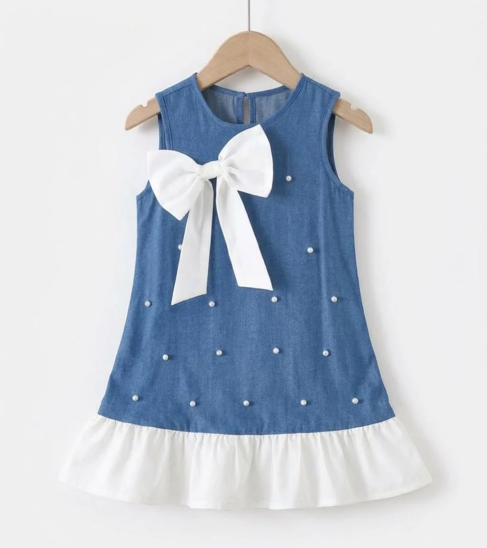 Vestido de Perlas con Lazo