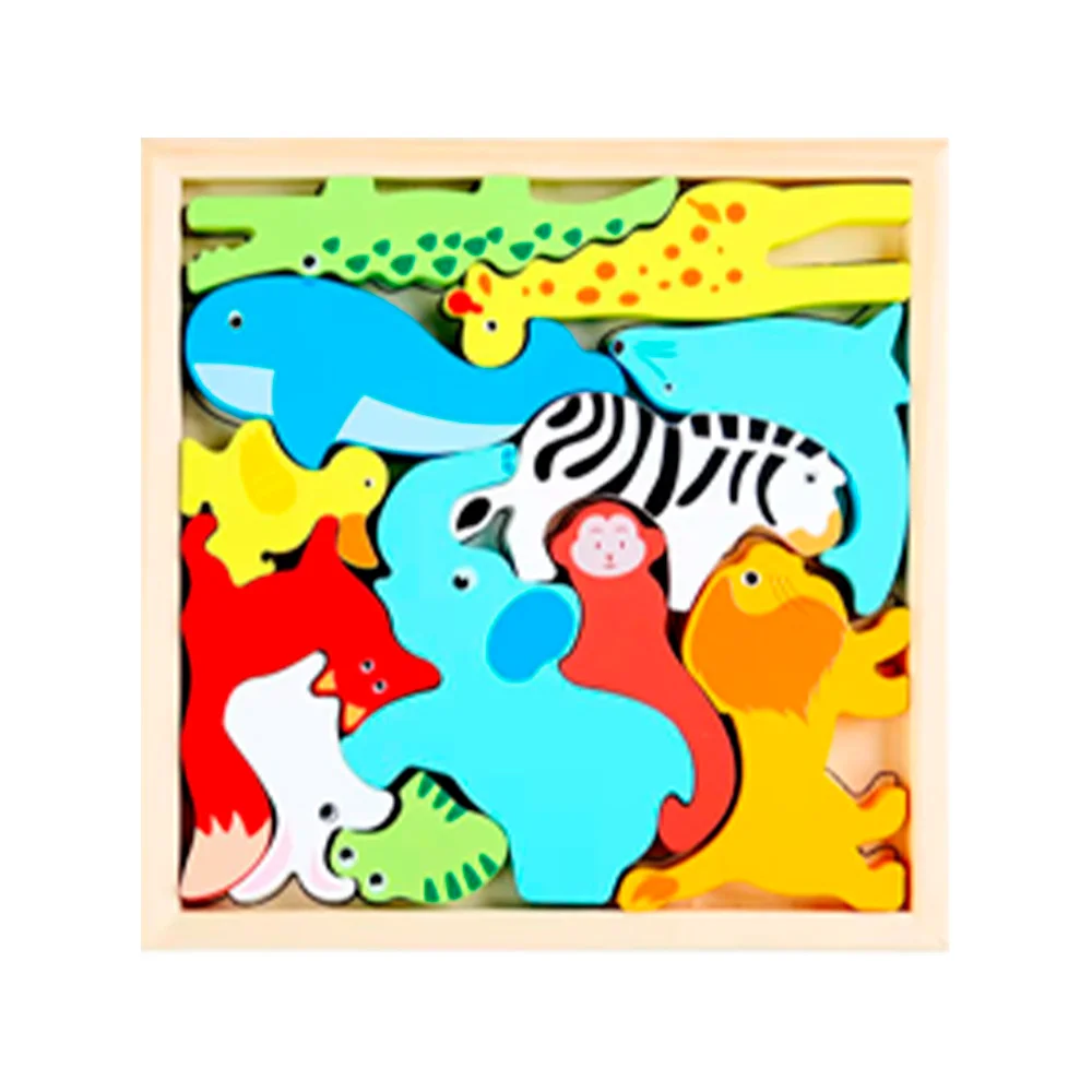 Rompecabeza infantil de madera 3D